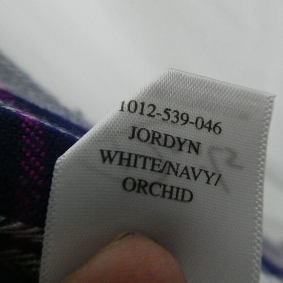 Rails Jordyn Plaid Split Tunic Tank Top Button Up Hi Low NWOT White Navy Orchid - Picture 9 of 12